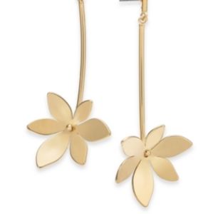 Alfani Gold-Tone Flower Drop Earrings
